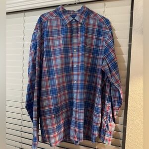 Vineyard Vines Blue and Red Checkered Shirt
